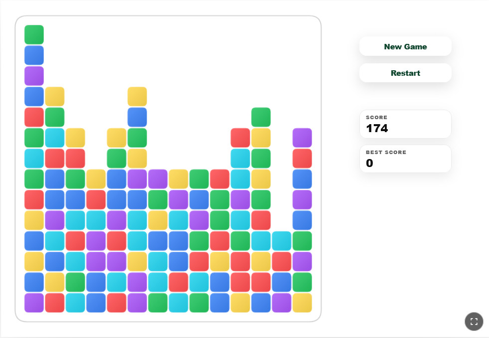 Color Tile Collapse