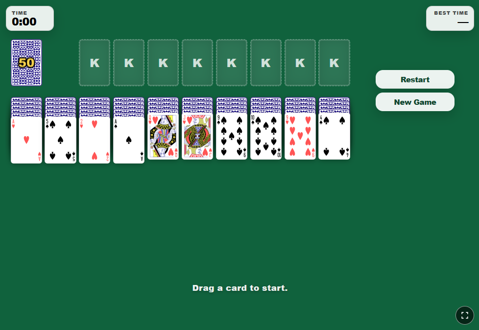 Spider Solitaire 2 Suits